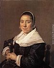 Portrait of a Seated Woman (presumedly Maria Vernatti) by Frans Hals